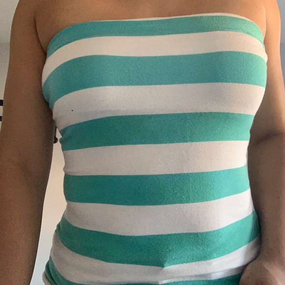 Striped Tube Top - Picture 2 of 5